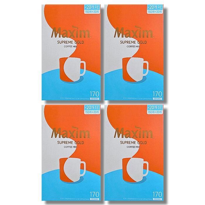 경상남도 창원시 의창구 반계로 40 셀러허브 식품 [보리담다] 맥심 골드 13.5g 170개입 4박스