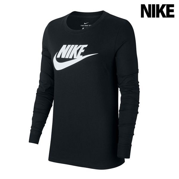 (주)티원글로벌 나이키 [하프클럽/나이키]우먼스 맨투맨 NSW 에센셜 아이콘 퓨추라 블랙 BV6171-010