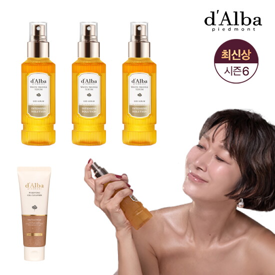 [달바(화장품)]달바 최신상 화이트트러플 엑소 세럼 100ml * 3 + 젤클렌져
