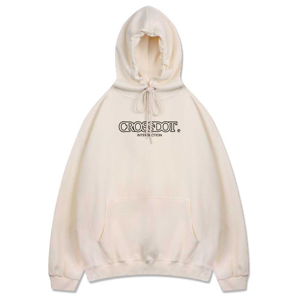 주식회사 마이스탈 크로스닷(남성) [크로스닷][당일발송/타임특가] 크로스닷 라인 오버핏 여성 후드티 후드 티셔츠 커플 빅사이즈 CIS_0007 (6Color)