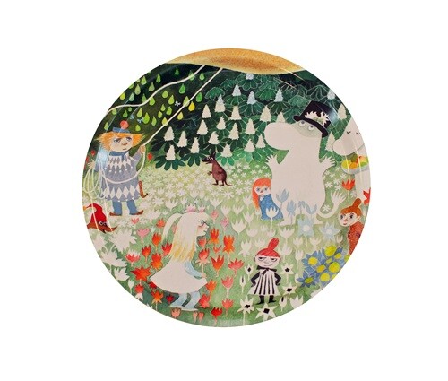 [단품]스웨덴 원형 우드트레이 31cm