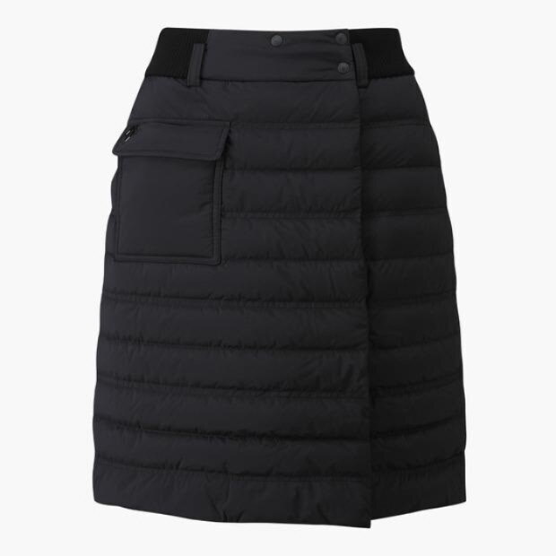 데상트 골프 [데상트골프]데상트골프스커트 GQC DP42WFSKO2-BLKG 여성 롱기장 패딩 랩 스커트 / BLACK