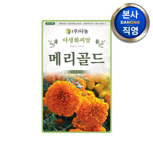 다농 다농 아프리칸 메리골드 씨앗 500g . 천수국 야생화 관상 일년생 식물 꽃씨 종자