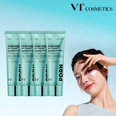VT PDRN ECMエアクラウドメラケアサンクリーム50ml×4筒