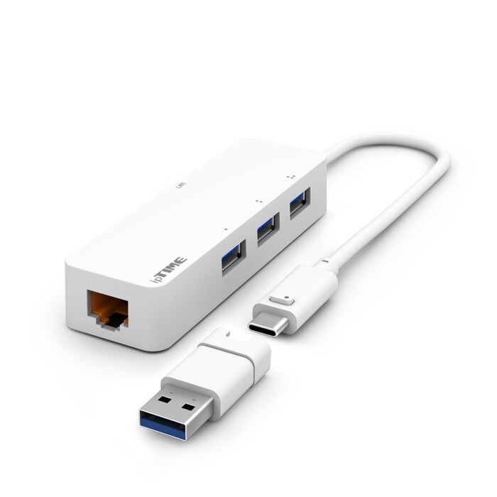 ㈜이에프엠네트웍스 IPTIME ipTIME U1003CA 고속 USB 3.0 Type-C&A 기가비트 이더넷 컨트롤러