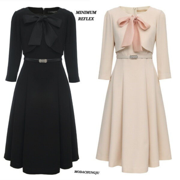 미니멈 (패플) [미니멈]MD 리본 플레어 원피스 MD MMYCAWO7030_CJ