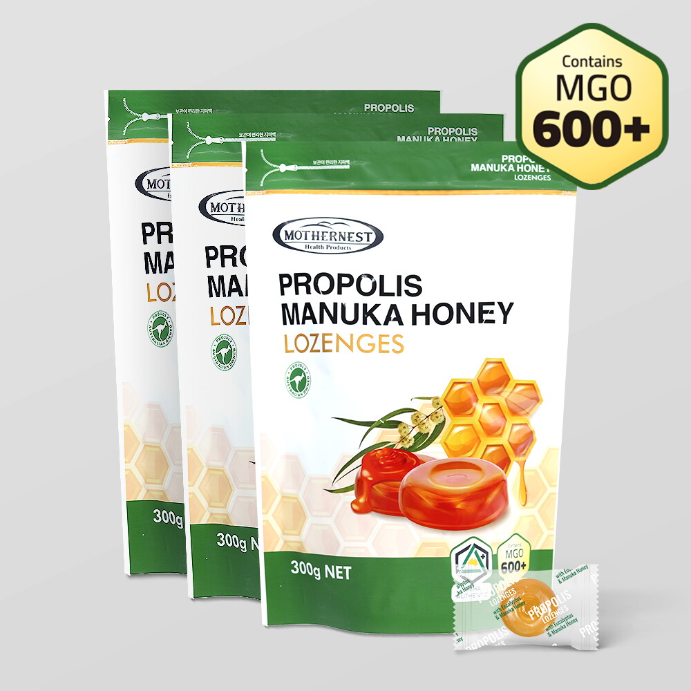 RBK Nutraceuticals Pty Ltd 마더네스트 (마더네스트) 프로폴리스 마누카 허니 로젠지스 캔디 300g X 3개