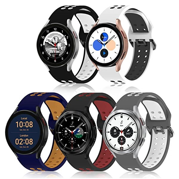 아미크(AM2C) 아미크 갤럭시워치5프로 45mm R920 데일리 투톤 소프트 실리콘 교체 밴드 스포츠 스트랩 시계줄 줄질