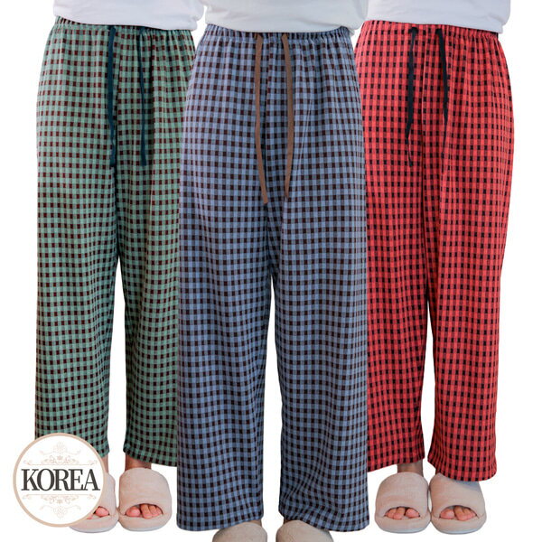 기타 [토토와모모]커플 스판 파자마 수면 바지 도톰스판파자마(9부)