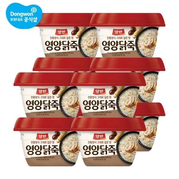 (주)티알엔 동원F&B [하프클럽/동원]양반 영약닭죽 285g x 10개