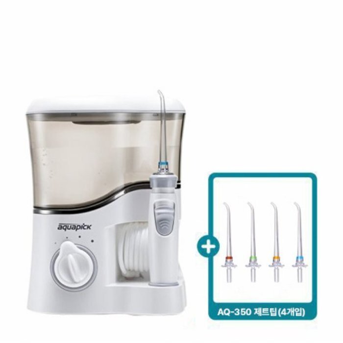 기타브랜드 [하이마트] 세트10%할인! 뉴 아쿠아픽 구강세정기 AQ-350 (그레이)＋제트팁 (AQ-350)