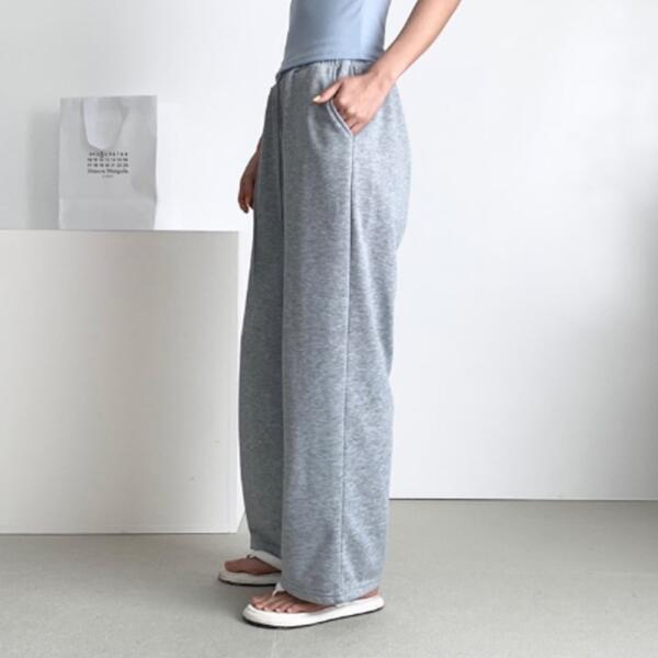 신상오픈런 협력업체 아트박스 아트박스/신상오픈런 여성 심플 일자 밴딩 팬츠 무지컬러 프리사이즈