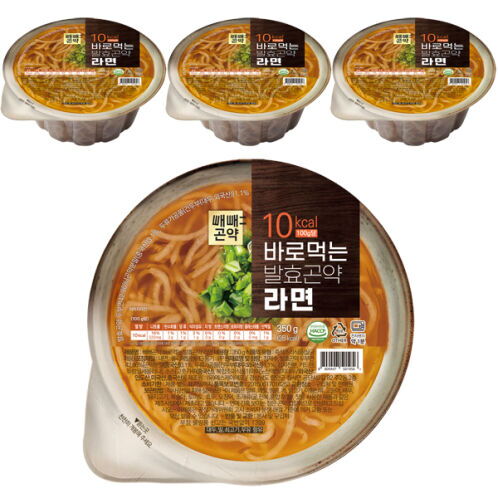 곤약닷컴(주) 두리스토어 [빼빼곤약] 바로먹는 발효곤약 라면 350gx16ea