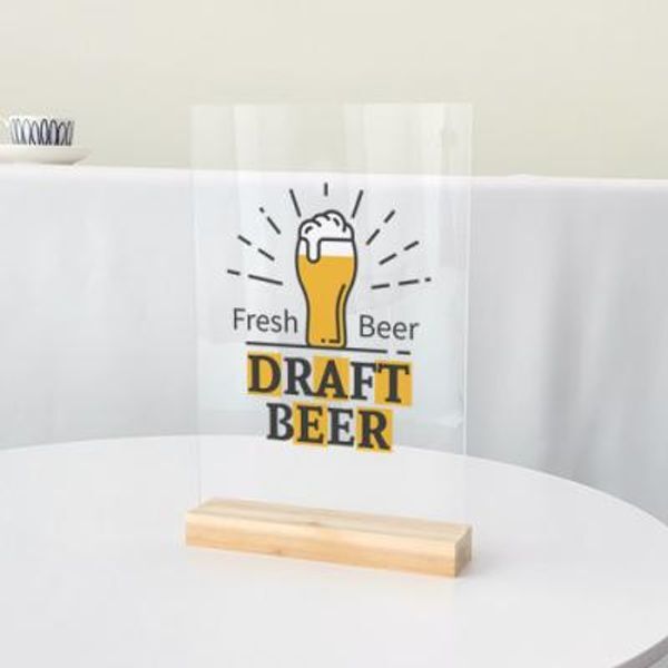 교보문고 꾸밈 pr091-아크릴스탠드액자20CmX30Cm 신선한생맥주