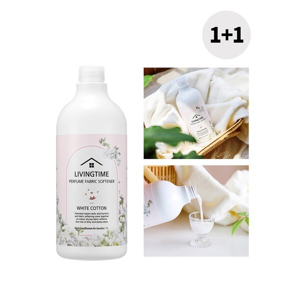 주식회사 아이더블유컴퍼니 하프클럽(리빙) [하프클럽/살림시대]살림시대 퍼퓸 섬유유연제/3억마리 유산균 함유,실내건조,화이트코튼향