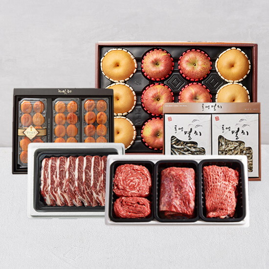 마음한상 [선물세트]사과/배/한라봉/레드향/멸치/곶감 명절선물세트 특가