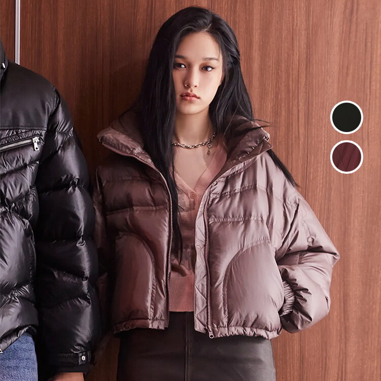 버커루 여성 퀼팅 푸퍼 크롭 패딩 다운점퍼 B234DW720P