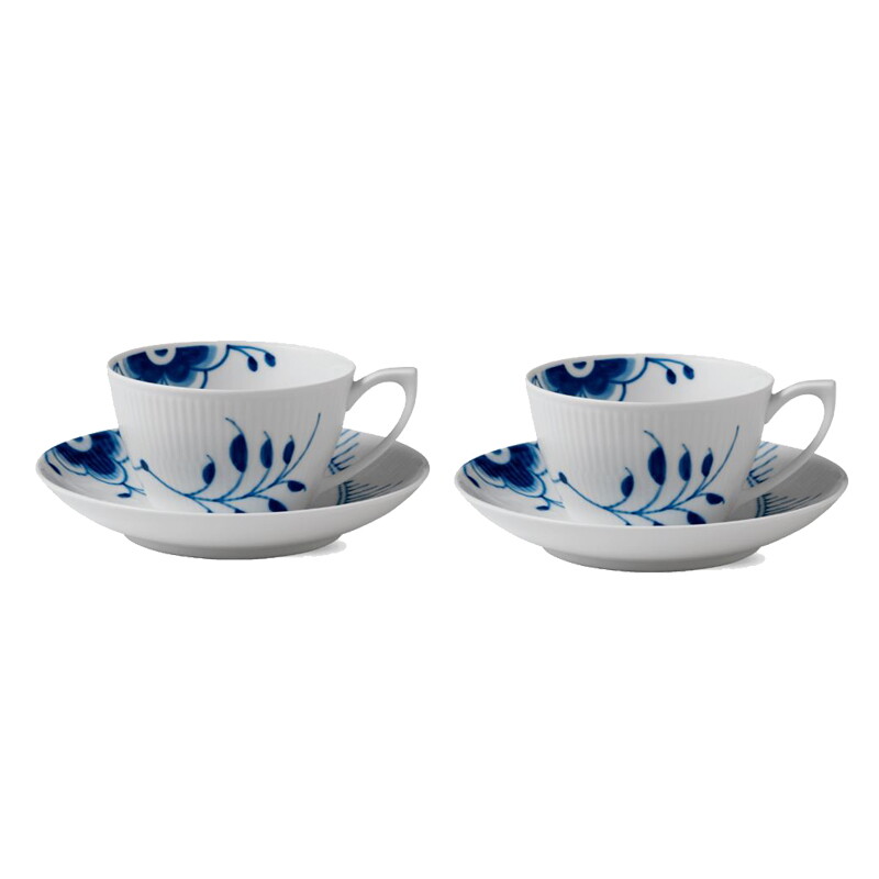 로얄코펜하겐 블루 메가 라떼 컵앤소서 280ml 2개_2381086_2 (S11)