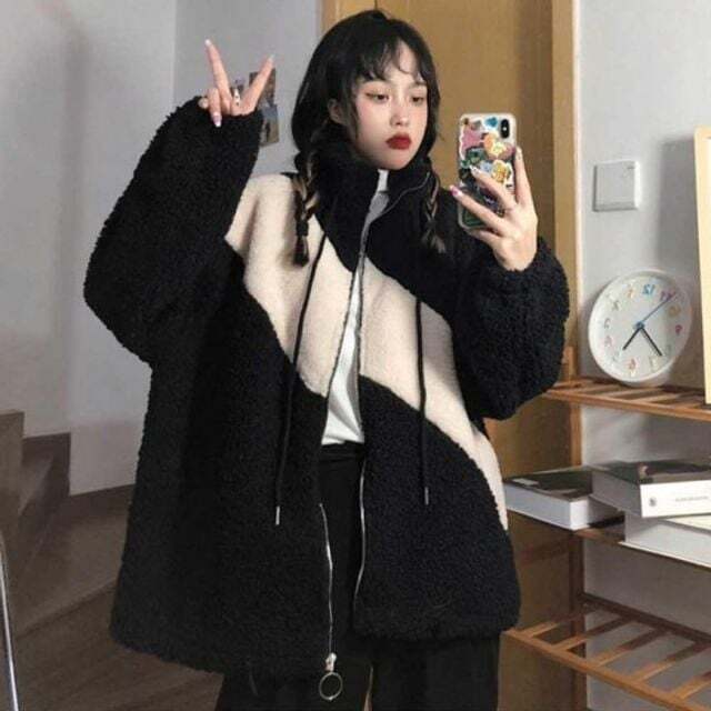 엠에스엠 지오벤처스 자켓 여자 연예 양털 뽀글이 가을 인공항 겨