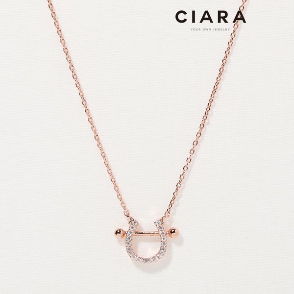 씨아라 [하프클럽/씨아라]CIARA 14K Mantova 샤이닝 호슈어 목걸이(GoldPlated)