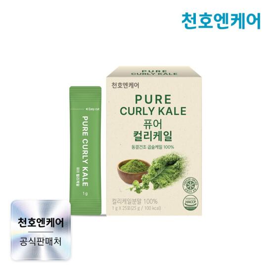 [천호엔케어][비밀특가] 천호엔케어 퓨어 컬리케일 1g 25포 x 1박스