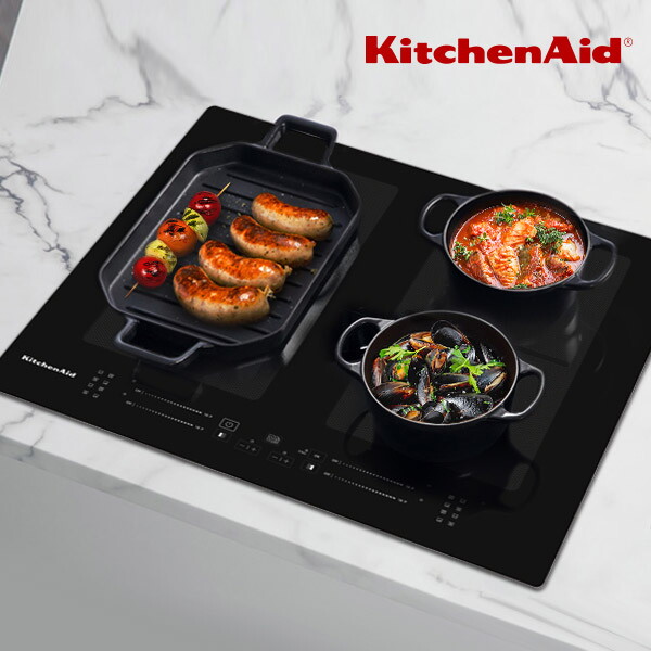 키친에이드 키친에이드 듀얼 플렉시존 프리미엄 4구 인덕션 KHIMS41160 이탈리아제조