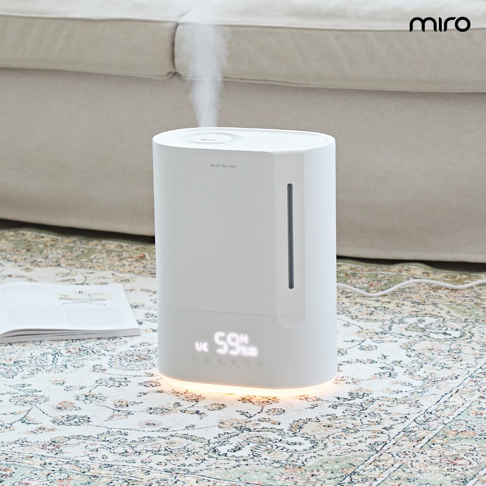 미로(가전) [무료배송] 미로 에어레스트 복합식 가습기 히트 miro-ARPH02RE 6L 무드등 저소음 UV살균 통세척