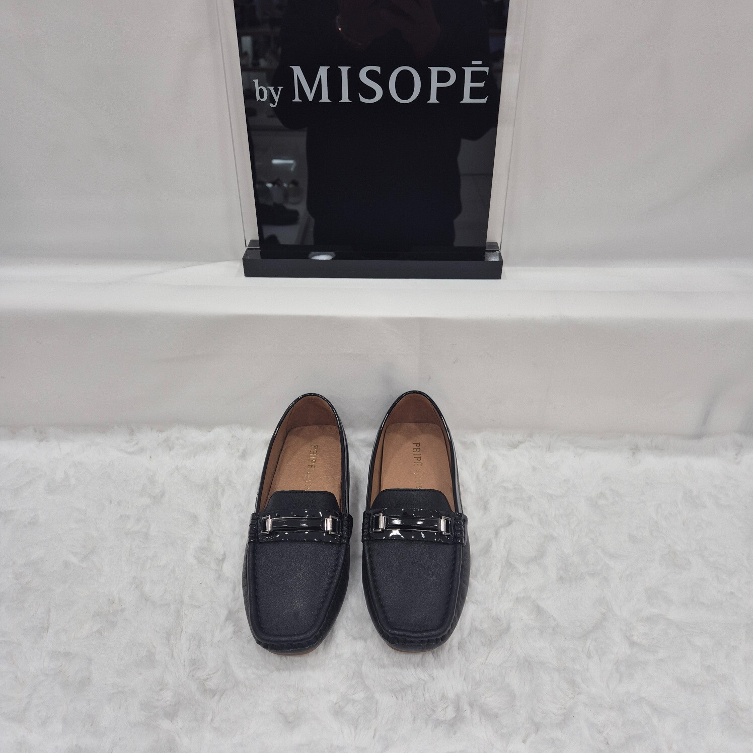 미소페 (패플) [미소페]By미소페 여성 클래식 메탈 포인트 로퍼 112HH439GH010 BLACK 2_JJ