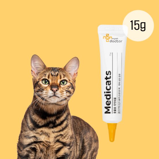 [마이펫닥터] 메디캣츠 고양이 연고 턱드름 여드름 피부병 링웜, 15g, 1ea
