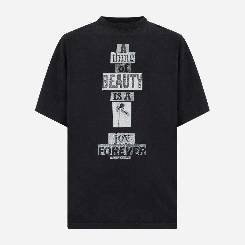 BALENCIAGA 발렌시아가 발렌시아가 A Thing of Beauty 오버사이즈 그래픽 티셔츠 850345 TVVK21041