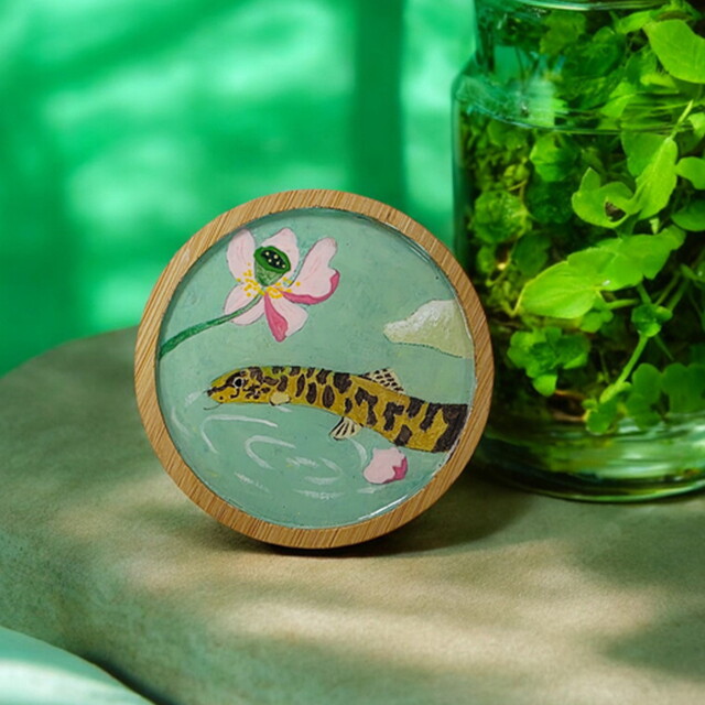 에듀팜 에듀팜 멸종위기종 물고기 우드 티코스터 키트 인테리어소품 컵받침 만들기 세트