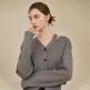 [누브][10/30 예약배송][누브] V-Neck Cut Out Cardigan - M. Gray