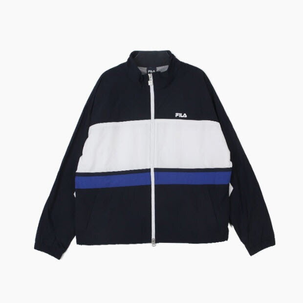 휠라 [휠라]휠라바람막이 KQC FS2JKH1102U-DNA 경량타슬란 휠라블록 트랙 바람막이