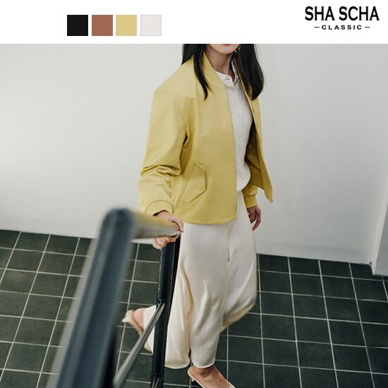 [홈쇼핑인기]샤샤 브리티쉬 램스킨 봄버 재킷