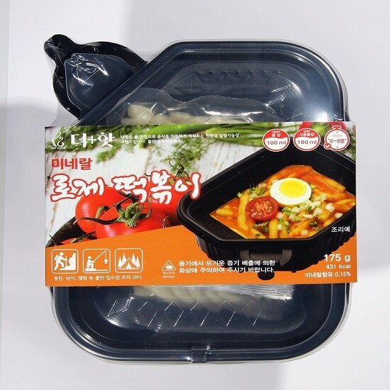 [(주)핫쿡]더핫 떡볶이 2종(6팩) + 스팀용기
