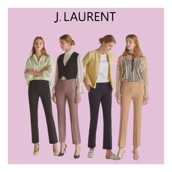 [J,LAURENT] 제이로랑 여성 퍼펙트핏 젤리스판 밴딩팬츠 4종
