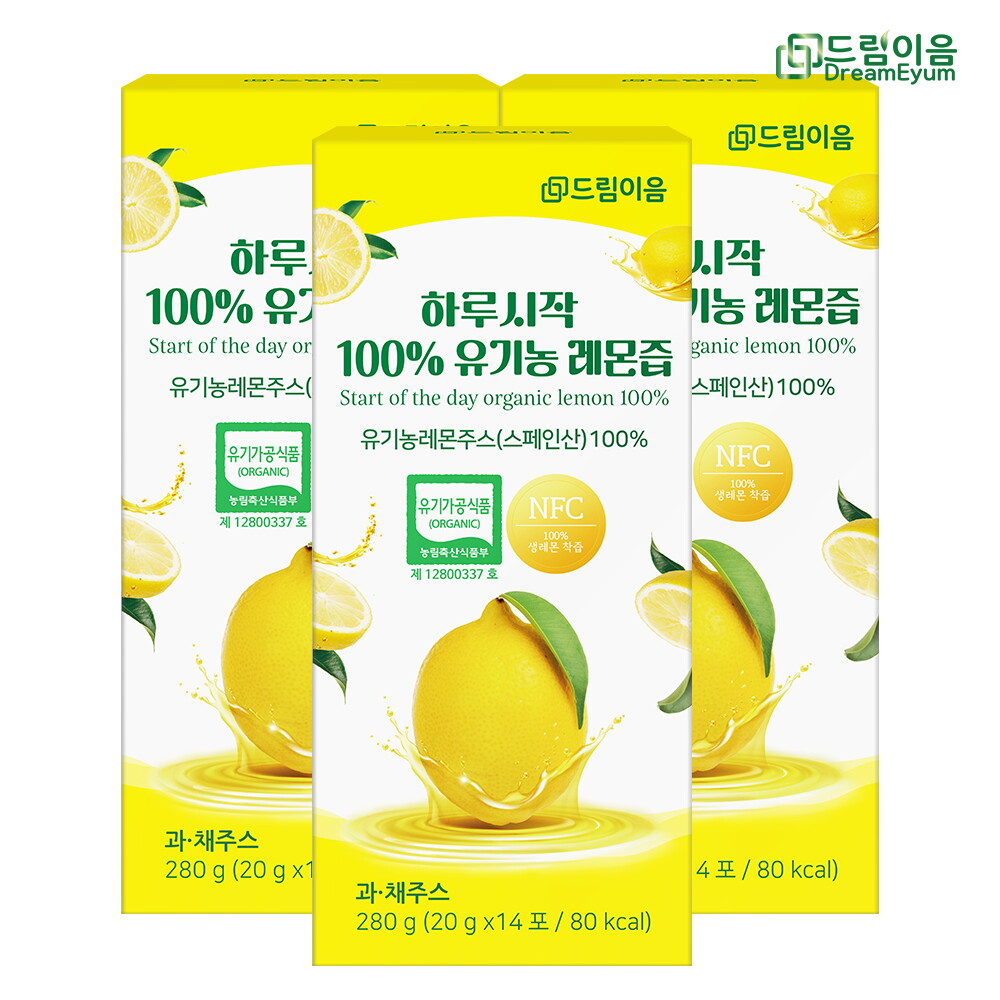 주식회사 인퍼스트 드림이음 [드림이음] 하루시작 NFC 100% 유기농 레몬즙 레몬수 특가 모음전