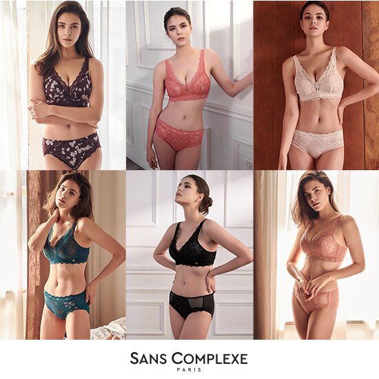 [SANS COMPLEXE] 상콤플렉스 아리안 판타지 브라팬티 6SET(+플리스백 1종)