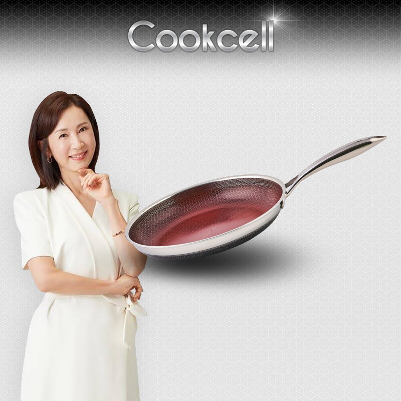 BLACKCUBE YISAN CO.,LTD [단품] 쿡셀 세라믹큐브 레드 프라이팬28cm