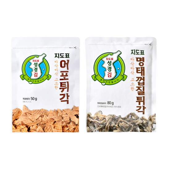 [성경김][선착순100명]안주2종세트(명태껍질튀각+어포튀각)