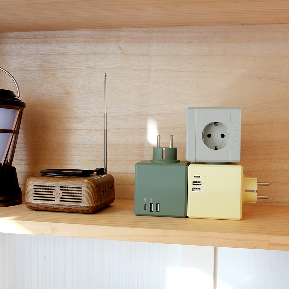 에코너 에코너 MT01 멀티탭 큐브 USB 타워형 고용량 멀티콘센트 고전압 플러그형