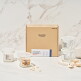 [글라스락]글라스락 베이비 눈금 이유식용기 큰용량 270ml 사면결착캡 4조 선물세트 (코코넛밀크)