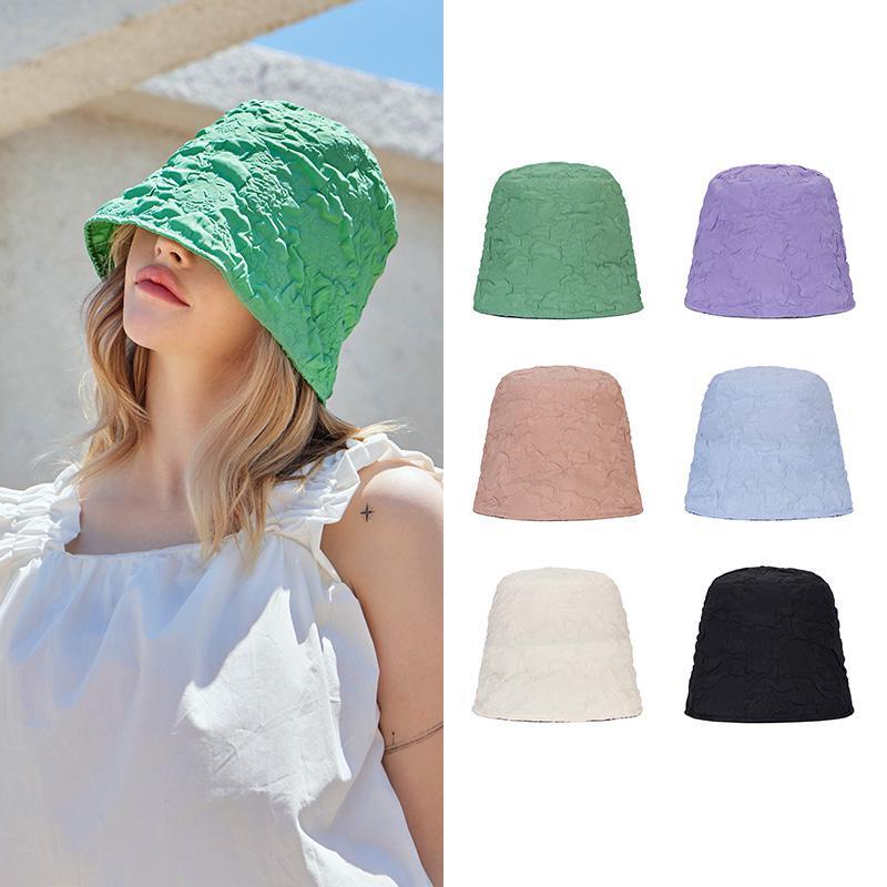 슈퍼컨퓨즈 바잘 [송지효 착용][바잘] 엠보 롱라벨 드롭 버킷햇 (6color)