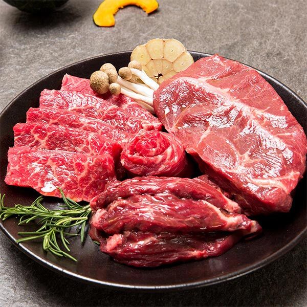 맛나미 국내산 소한마리세트 꽃등심 갈비살 치마살 부채살 토시살 1kg