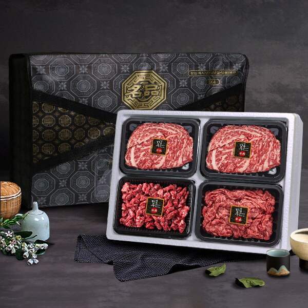 아이원세븐 [수라원] 숙성한우 등심300gx2팩+불고기300g+국거리300g/2등급