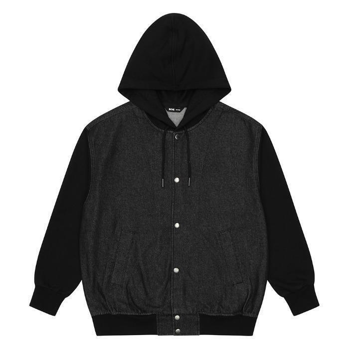 소이 (패플) [소이]더센트럴 소이주니어 TC01 블랙 데님믹스 점퍼 25F1101 (41517256)