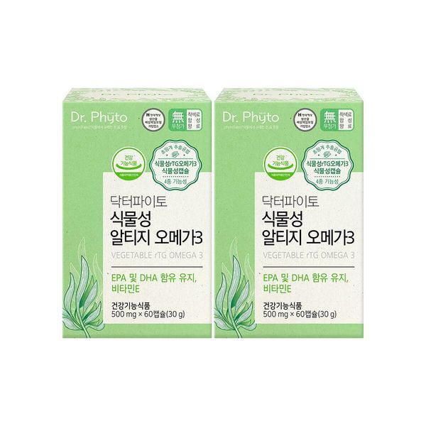 기타 [하프클럽/신세계](M) 닥터파이토 초임계 식물성 오메가3 (500mg X 60캡슐) 2박스