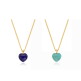 [빈티지헐리우드][빈티지헐리우드]Gemstone Heart Necklace_VH2279NE016B