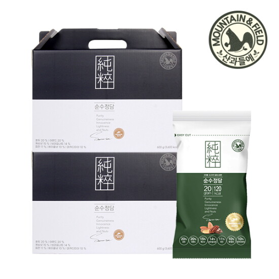 [산과들에][산과들에] 순수정담30세트x2개 /올로스팅 7종 하루견과 선물세트