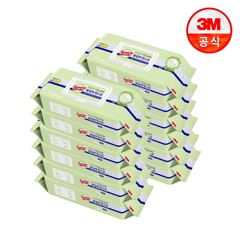 3M 3M [대용량] 3M 대형 베이직 더블액션 물걸레 청소포 30매x12개(총360매)